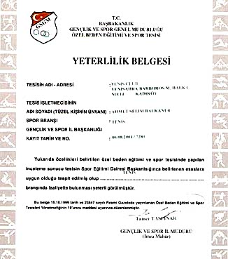 yeterlilik belgesi